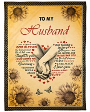 To My Husband - Special Blanket For Husband Fleece Blanket tile