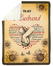 To My Husband - Special Blanket For Husband Sherpa Fleece Blanket tile