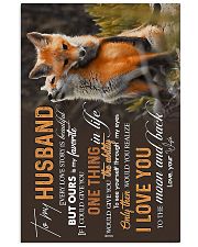 TO MY HUSBAND - COUPLE FOXES - I LOVE YOU 16x24 Poster front