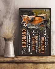 TO MY HUSBAND - COUPLE FOXES - I LOVE YOU 16x24 Poster lifestyle-poster-3