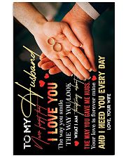 TO MY HUSBAND - RINGS - I LOVE YOU 16x24 Poster front