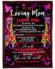 To My Loving Mom I Love You For All The Time Fleece Blanket tile