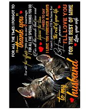 TO MY HUSBAND - CAT - I LOVE YOU 16x24 Poster front