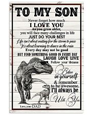 Dad To Son - Never Forget How Much I Love You 16x24 Poster front