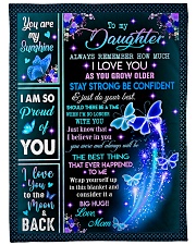 I LOVE YOU - AMAZING GIFT FOR DAUGHTER Fleece Blanket tile