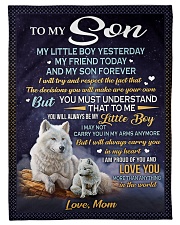 I AM PROUD OF YOU - BEST GIFT FOR SON FROM MOM Small Fleece Blanket - 30" x 40" front