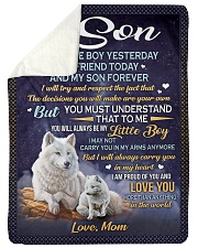 I AM PROUD OF YOU - BEST GIFT FOR SON FROM MOM Sherpa Fleece Blanket tile