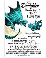 TO MY DAUGHTER - MOON - NEVER FORGET THAT 16x24 Poster front