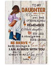 TO MY DAUGHTER - HUGGING - WHENEVER YOU FEEL 16x24 Poster front