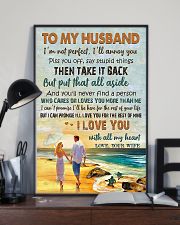 TO MY HUSBAND - COUPLE IN THE BEACH - I LOVE YOU 16x24 Poster lifestyle-poster-2