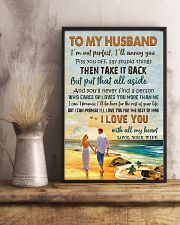 TO MY HUSBAND - COUPLE IN THE BEACH - I LOVE YOU 16x24 Poster lifestyle-poster-3