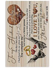 TO MY HUSBAND - HAND IN HAND - THE DAY I MET YOU 16x24 Poster front