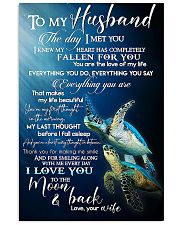 TO MY HUSBAND - TURTLE - I LOVE YOU 16x24 Poster front