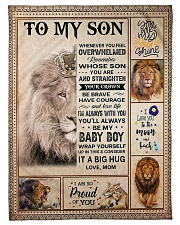 Whenever You Feel Overwhelmed Remember Whose Son Small Fleece Blanket - 30" x 40" front