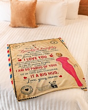 To My Daughter - Nurse - Not All Heroes Wear Small Fleece Blanket - 30" x 40" aos-coral-fleece-blanket-30x40-lifestyle-front-01