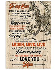 POSTER - TO MY SON - DRAGON - TODAY IS A GOOD DAY 16x24 Poster front