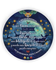 Ornamento Navidad Circle Ornament (Wood tile