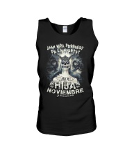 Toca mi hija de noviembre Unisex Tank tile