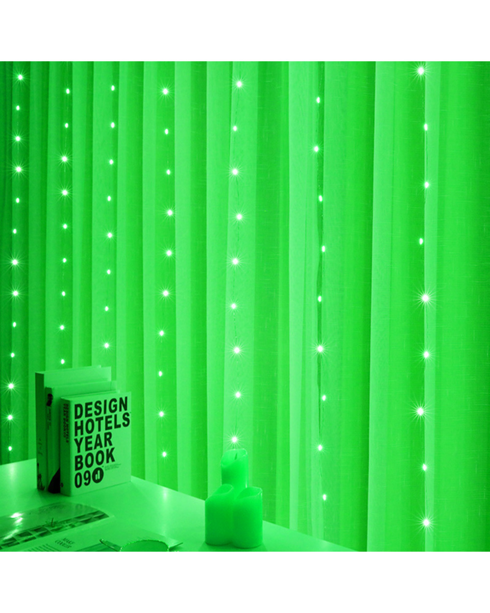 LED String Lights Christmas Decoration Remote Control USB Garland Curtain 3M Lamp Holiday For Bedroom Bulb Outdoor Fairy template