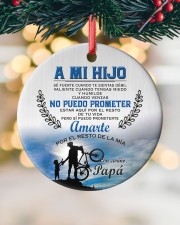 A MI HIJO SÉ FUERTE Circle ornament - single (porcelain) custom-circle-ornament-single-porcelain-lifestyle-12