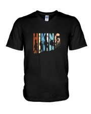 Vintage Hiking Tshirt Gift for Men and Women V-Neck T-Shirt thumbnail