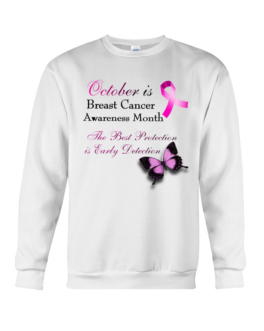 cancer-october Crewneck Sweatshirt