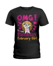 FEBRUARY GIRL Ladies T-Shirt front