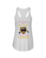 I AM A LIBRA QUEEN Ladies Flowy Tank thumbnail