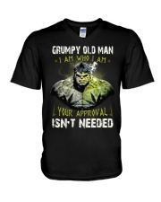 H- GRUMPY OLD MAN V-Neck T-Shirt thumbnail