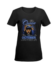 OCTOBER QUEEN Ladies T-Shirt women-premium-crewneck-shirt-front