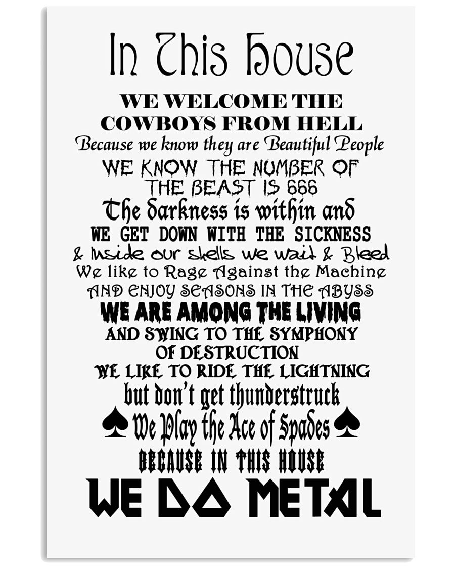 We Do Metal Poster 24x36 Poster