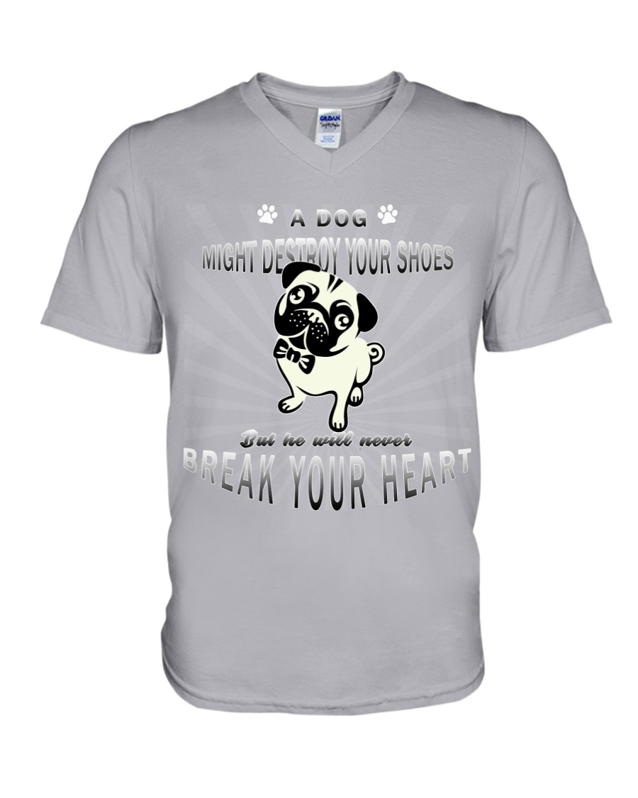 TShopx Cute Pet Unisex V-Neck T-Shirt