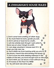 A CHIHUAHUAS HOUSE RULES 11x17 Poster front