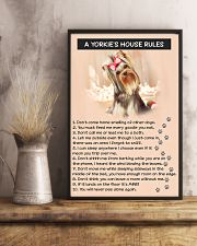 A YORKIES HOUSE RULES 11x17 Poster lifestyle-poster-3