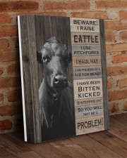 Beware i raise cattle 11x14 Gallery Wrapped Canvas Prints aos-canvas-pgw-11x14-lifestyle-front-09