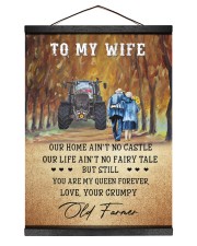 To my wife - your grumpy old farmer - Poster 12x16 Black Hanging Canvas thumbnail