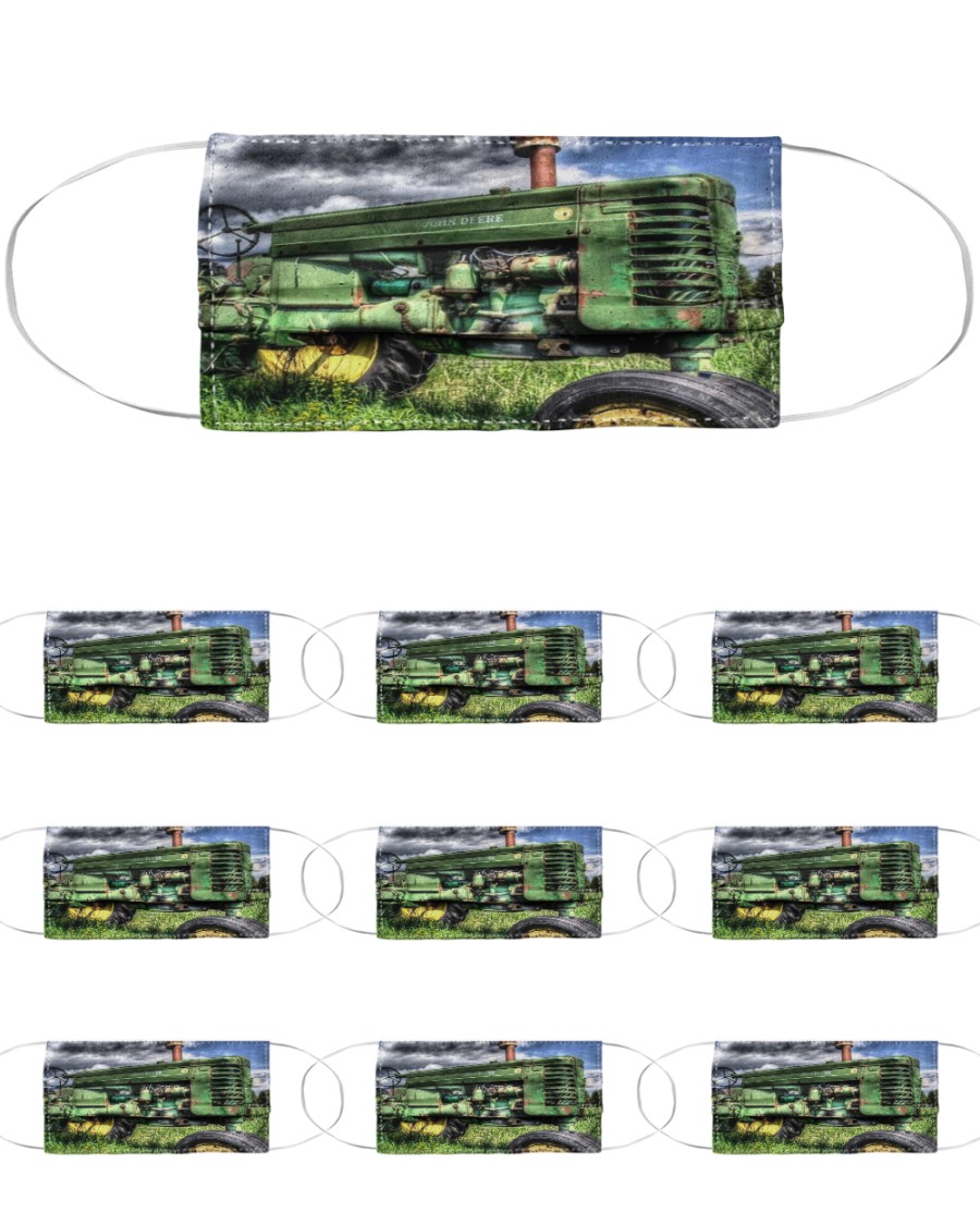 Tractor print sk00005 Cloth Face Mask - 10 Pack