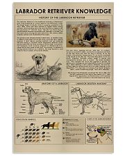 Labrador retriever Knowledge 11x17 Poster front