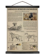 Labrador retriever Knowledge 12x16 Black Hanging Canvas thumbnail