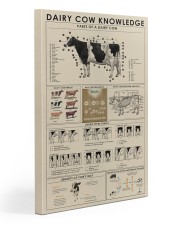 Dairy cow knowledge wall canvas and poster 20x30 Gallery Wrapped Canvas Prints front