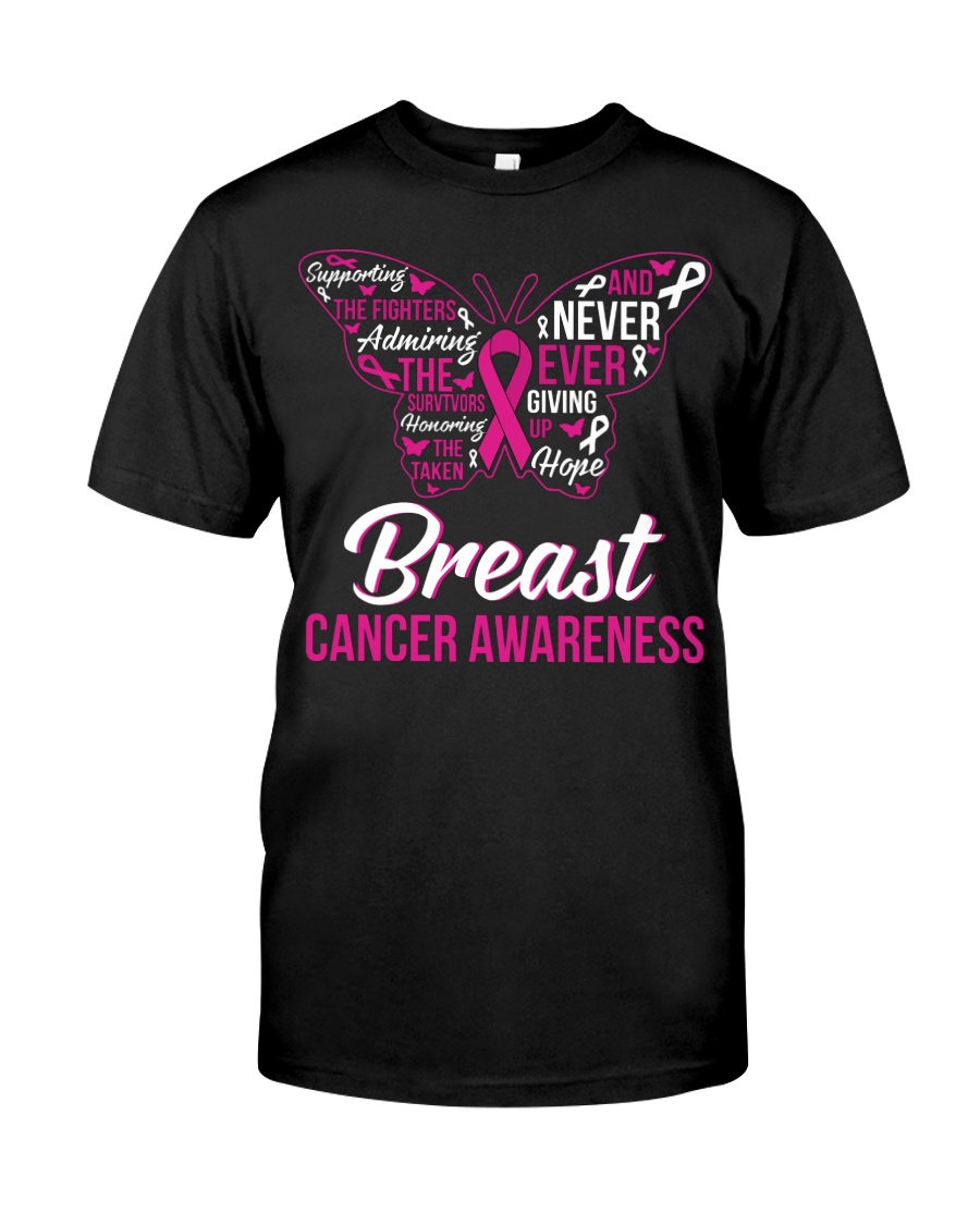 Breast Cancer Butterfly Classic T-Shirt