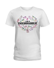 I Am A Unicornaholic Ladies T-Shirt tile