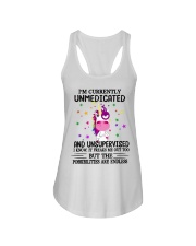 I'm Curently Unmedicated Ladies Flowy Tank tile