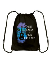 Keep Calm And Play Ukulele R605 Drawstring Bag tile