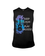 Keep Calm And Play Ukulele R605 Sleeveless Tee tile