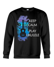 Keep Calm And Play Ukulele R605 Crewneck Sweatshirt tile