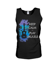 Keep Calm And Play Ukulele R605 Unisex Tank tile