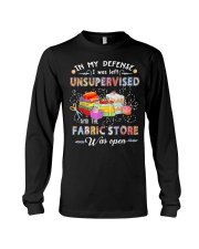 In My Defense I Was Left t Long Sleeve Tee tile