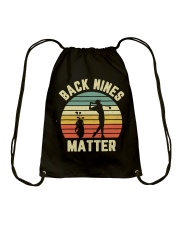 Black Nine Matter Drawstring Bag tile
