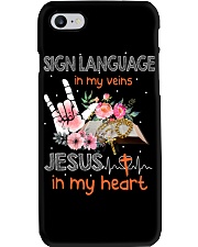 Sign Language In My Veins Phone Case tile